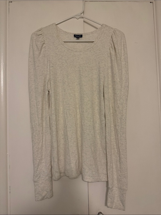Splendid Tops - Splendid Ivory Heather Long Sleeve Scoop neck Top NWT